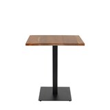 thumbnail of Mesa Cuadrada de Hostelería 70x70 cm en Madera Maciza de Acacia y Base Cuadrada de Acero Negro para Cafeterías y Restaurantes