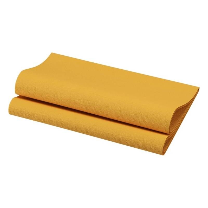 Serviette de table Bio dunisoft - 40x40 - Miel - x360 - DUNI