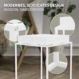 thumbnail of ML-Design Pflanzenständer 45×45×88 cm, Weiß, Metall, quadratisch, abnehmbares Tablett, Indoor/Outdoor