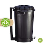thumbnail of Cubo Goliat 95 litros con pedal. Contenedor profesional color negro.