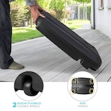 thumbnail of WellHome - Stevige parasolvoet en metalen kruis in zwart 60L