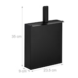 thumbnail of Relaxdays Ascheeimer mit Schaufel, Aschebehälter für Kamin, Grill, Ofen, Aschekasten, Ascheschaufel m. Einschub, schwarz