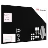 thumbnail of ALLboards Metallische Magnettafel KREIDETAFEL SCHWARZ 60x40cm Memoboard  Magnetpinnwand + 6 Tafelkreide, 10 Magnete und Schwamm