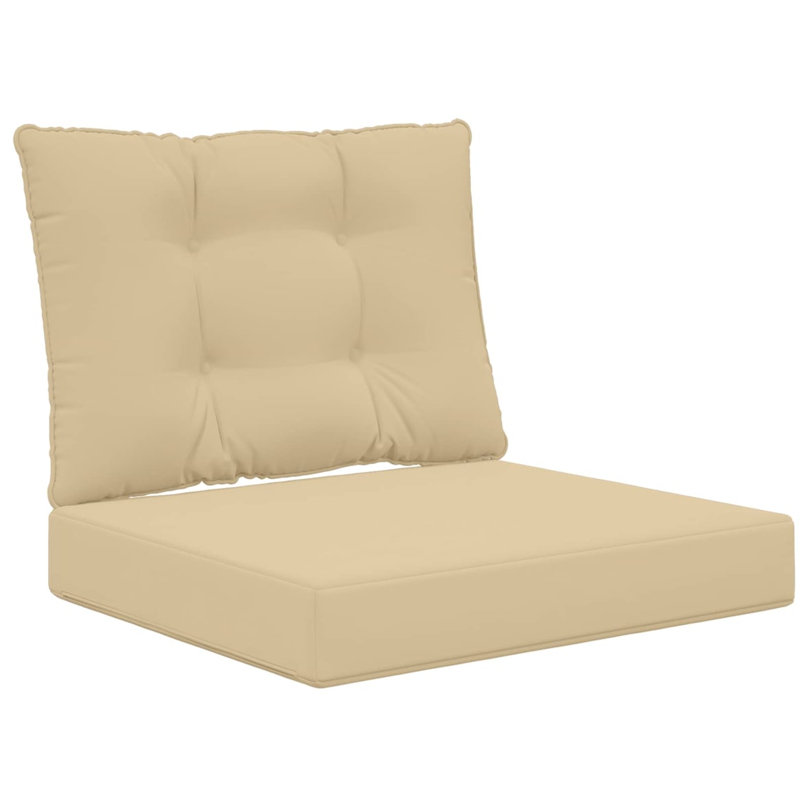 vidaXL Sofakissen für draußen 2 pcs Beige Polyester