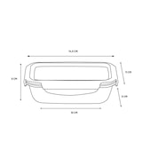 thumbnail of Cuitisan – Boite alimentaire rectangulaire en inox compatible au micro-ondes – 300ml