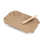 thumbnail of BIOZOYG 1000 Stück Einweg Pommesgabeln 8,5cm Pommesgabeln Pommespieker Holz, Einwegbesteck für Pommes Frites, biologisch abbaubares Holzbesteck