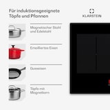 thumbnail of Masterzone 90 Slim Flex Induktionskochfeld Einbau 4 Kochzonen 2 Flex-Zonen ThermoBoost Smart Flex Technology max. 7200 Watt Schwarz