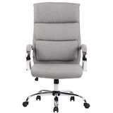 thumbnail of Sedia direzionale Bradford in similpelle o tessuto grigio/Tessuto