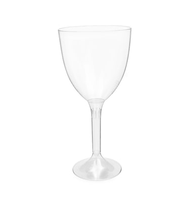 MONOUSO - Copo Reutilizável PS Pé Transparente Vinho 300ml 2P (200 Uds)