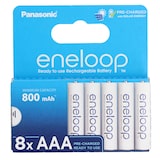 thumbnail of Panasonic batteries eneloop,piles ready-to-use ni-mh,aaa/micro,8