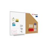 thumbnail of ALLBoards Kombitafel Whiteboard + Kork 90x60cm,  Alurahmen
