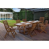 thumbnail of Sedia acacia 55x64x94 con braccioli pieghevole naturale