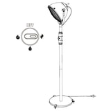 thumbnail of Piede riscaldatore elettrico lacor, metallo, nero, compatto