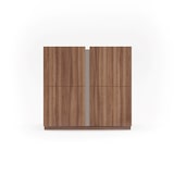 thumbnail of Zapatero HERDASA modelo 516 de la colección NEW YORK, con puertas en nogal y detalle arena.