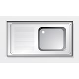 thumbnail of Mueble fregadero industrial de Acero INOX con escurridor 1200x600 mm IZ -  FRE-126