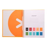 thumbnail of Antartik - Libreta Cuadriculada A4 con Espiral y Tapa Dura. 1 Banda de Color. Mostaza