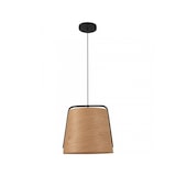 thumbnail of STOOD Lampada sospensione nera et legno