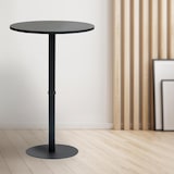 thumbnail of DELUKE® Stehtisch rund Ø 75cm CAHNI Metall Gestell Bistrotisch Gastro Bartisch rund Hoher Tisch Hochtisch, 110x75cm HxB, Schwarz