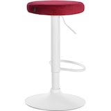 thumbnail of Set di 2 sgabelli da bar Ponte velvet rosso/Metallo bianco opaco