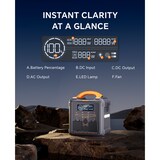thumbnail of Newsmy Tragbares Powerstation 551,25 Wh Aufladen von 0-100% in 1,2 Std., Mobiler Stromspeicher mit 700 W x 2 AC-Steckdosen und USB-C PD 100 W, Solarge