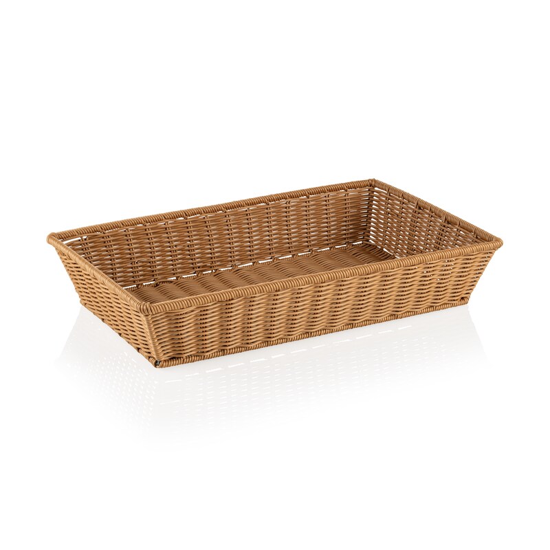4x GN 1/1 Korb beige Gastro, Polypropylen