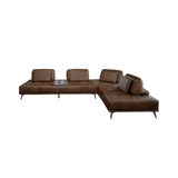 thumbnail of KAWOLA Sofa WIOLO Ecksofa Leder dunkelbraun