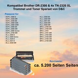thumbnail of Kompatibel Brother DR-2300 & 4x TN-2320 XL Trommel und Toner Sparset von D&C