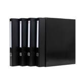 thumbnail of Módulo de 4 Archivadores de anillas mixtas 25 mm Grafcolor Negro