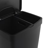thumbnail of SP BERNER - Verticale afvalbak 70L met 2 compartimenten (40L + 30L) Zwart