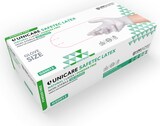 thumbnail of 1000 Latexhandschuhe Unigloves Safetec -  Gr. XS -  weiß - Einmalhandschuhe