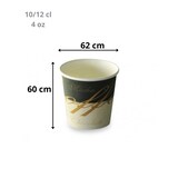 thumbnail of Gobelet café espresso en carton blanc décoré 10/12 cl (4 oz) par 1000