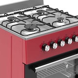thumbnail of Wiggo WO-E606A(RX) Vrijstaande Gasfornuis - 60 cm - Rood