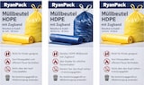thumbnail of RyanPack Müllbeutel HDPE mit Zugband – Reißfest & Stabil – 40x50 cm – 8µ – Gelb – 3000 Stück (Karton)