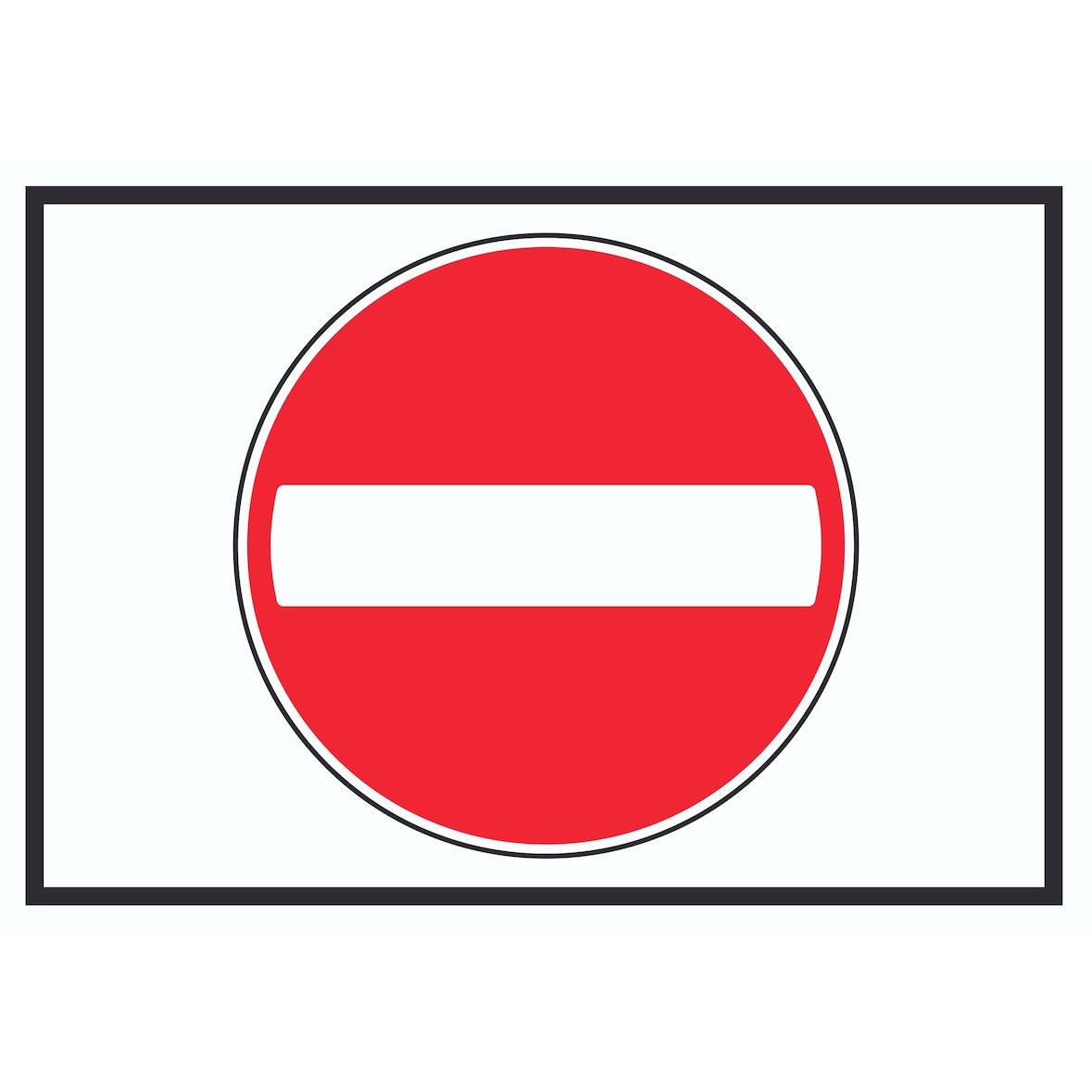 Kein Eingang Symbol Schild A2 (420x594mm)