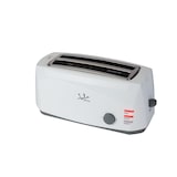thumbnail of Tostador Jata TT584 con dos ranuras de 255 mm de largo y 35 mm de ancho. 6 posiciones de tostado. Centra el pan. Descongela. 1.400 W