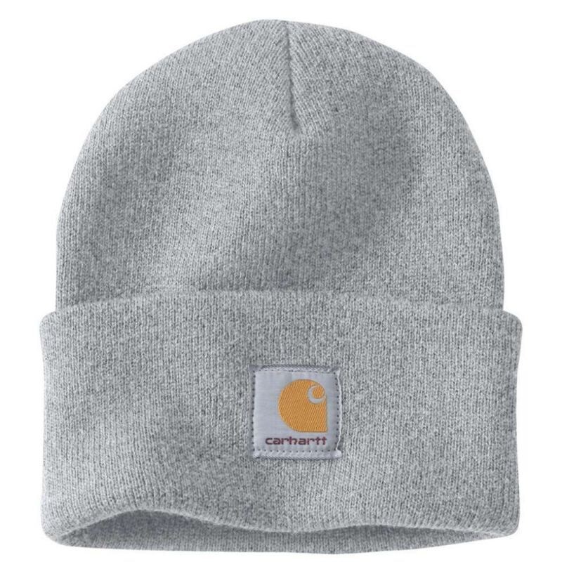 Carhartt - Bonnet tricoté avec revers #CECECE Taille Unique