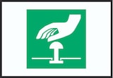 thumbnail of Not-Halt-Knopf Symbol A0 (841x1189mm) Schild