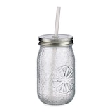 thumbnail of 5tlg Set Vivalto Lima Karaffe + 4x Glas mit Deckel und Strohhalm