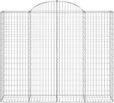 thumbnail of vidaXL Gabionen mit Hochbogen 5 Stk. 200x50x160/180cm Verzinktes Eisen