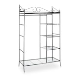 thumbnail of Helloshop26 - Penderie portant avec housse 172 cm métal noir 13_0001960