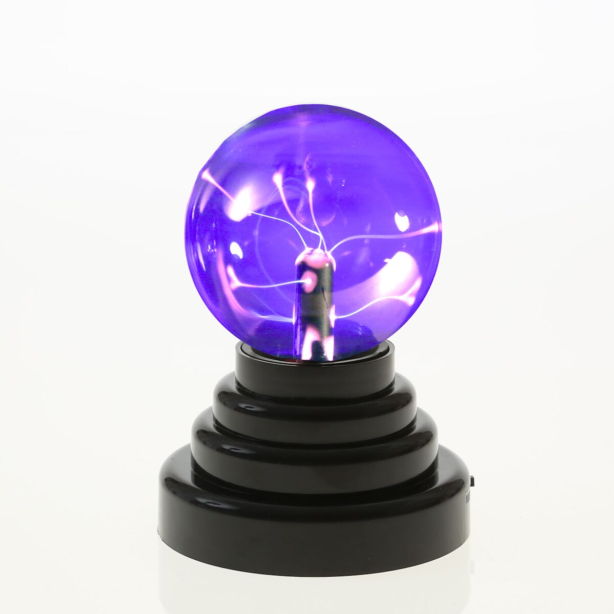 SATISFIRE Mini Plasma Kugel Plasmaball magische Blitz-Show Retro Lichteffekt