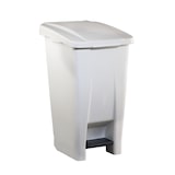 thumbnail of Conteneur à déchets avec pédale sélective 60 litres. Couleur blanche.