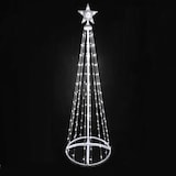 thumbnail of Luzes LED para árvore de Natal com estrela, 1,5 m metros 218 LEDs luz à prova de água, 8 modos 220-240 V