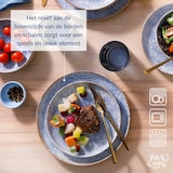 thumbnail of James Cooke Azure Vintage tiefe Teller 2er-Set Steingut Ø 22 cm blau weiß gestreift