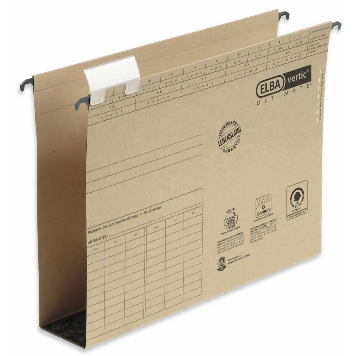 ELBA Hängesammler Ultimate A4 100570017 Hartpappe 6cm naturbraun