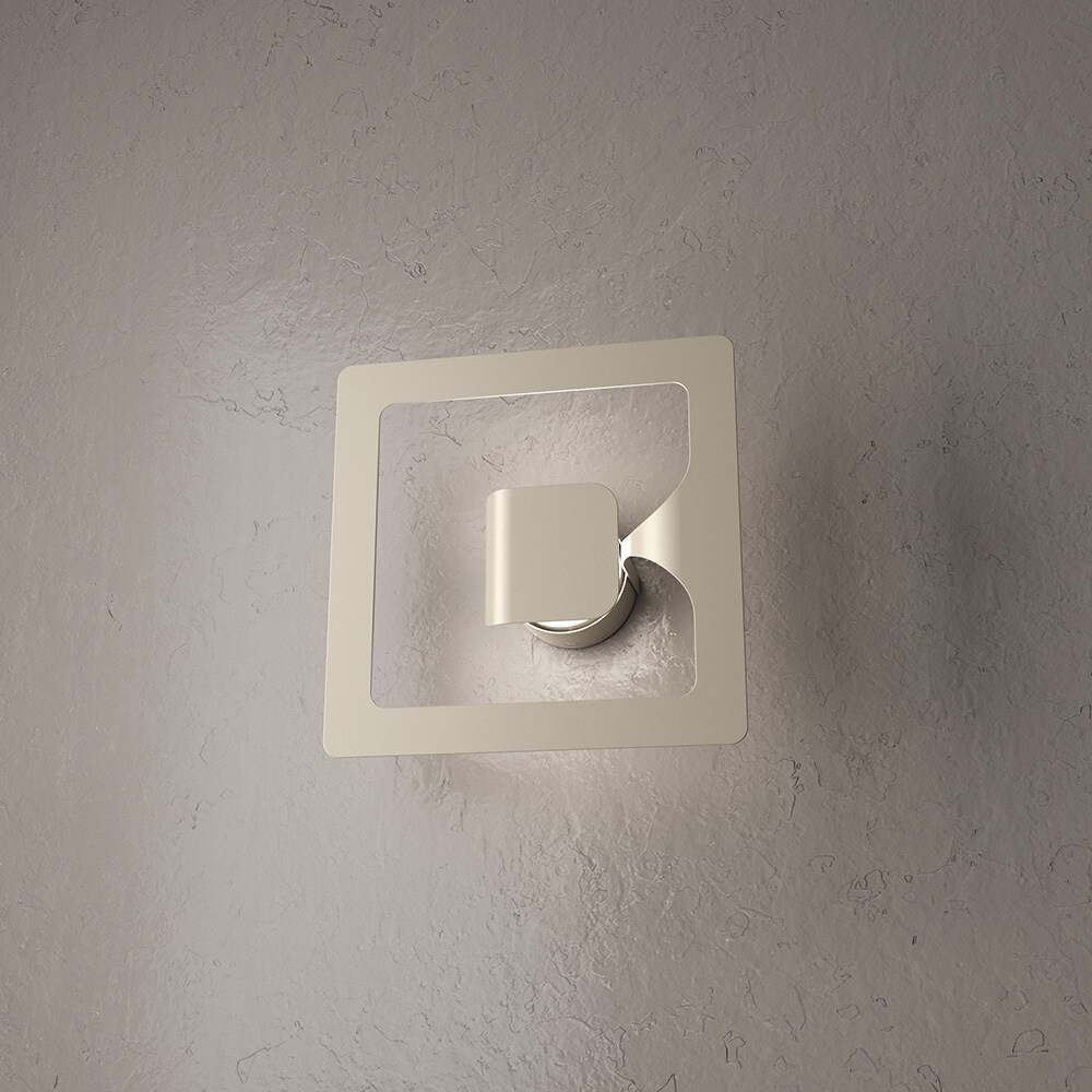 Applique Moderno Quadrato Gasoline 1 Luce In Metallo Sabbia