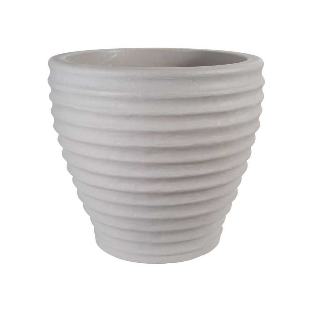 Pot de fleur L Moroccan effet pierre Couleur Pierre Ø58 cm x H56 cm STRATA