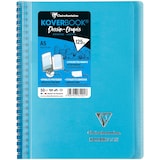 thumbnail of Clairefontaine 10x Koverbook, Zeichenblock/Skizzenblock mit Doppelspiralbindung, A5, 50 Bl blanko weiß 125g, Einband aus PP - Sortiert 361201C