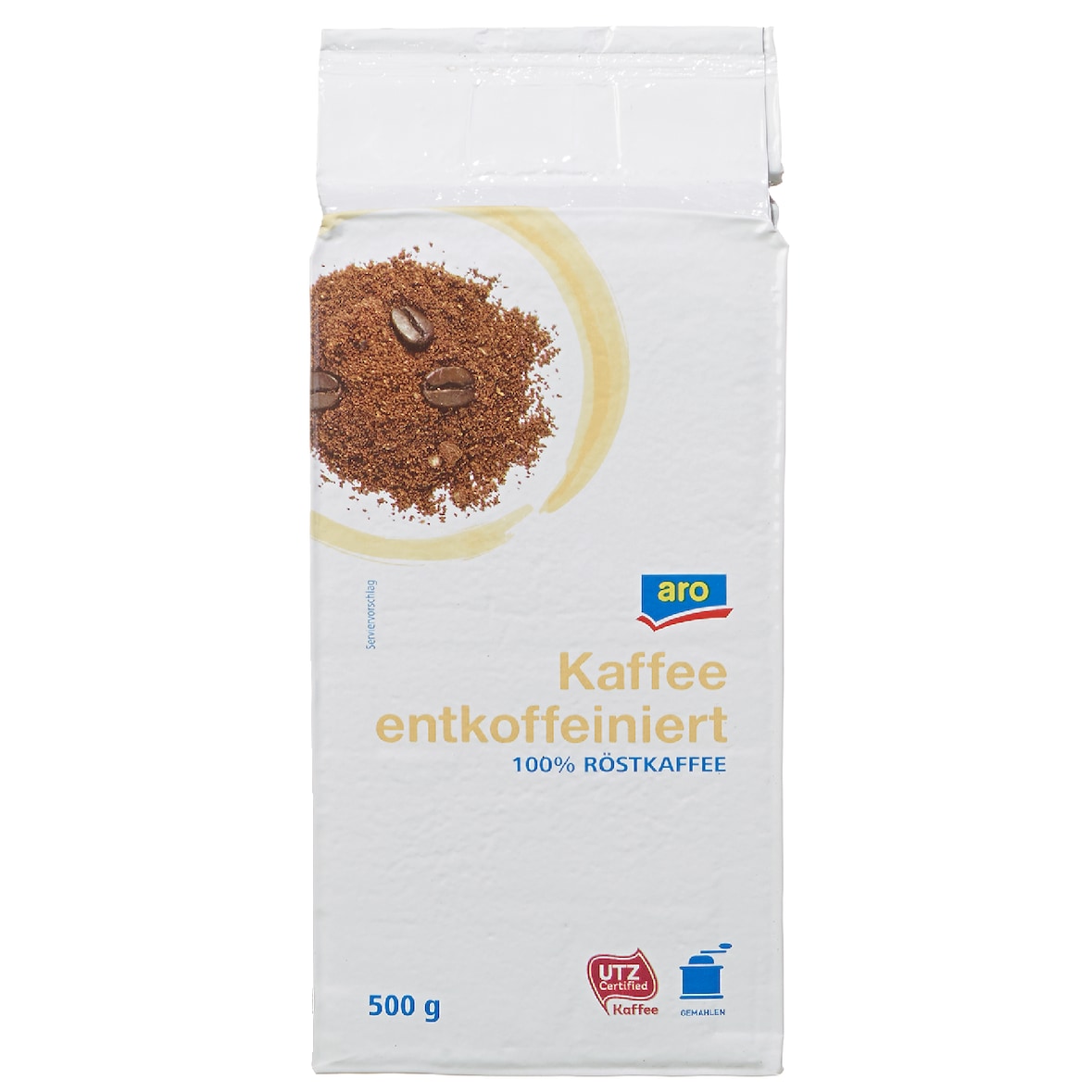aro Gemahlener Kaffee Entkoffeiniert (500 g)