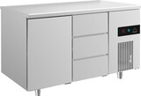 thumbnail of Gastro Kühltisch Umluftkühlung 1 Tür 3 Schubladen 1400x700x850mm -2/+8°C 281l